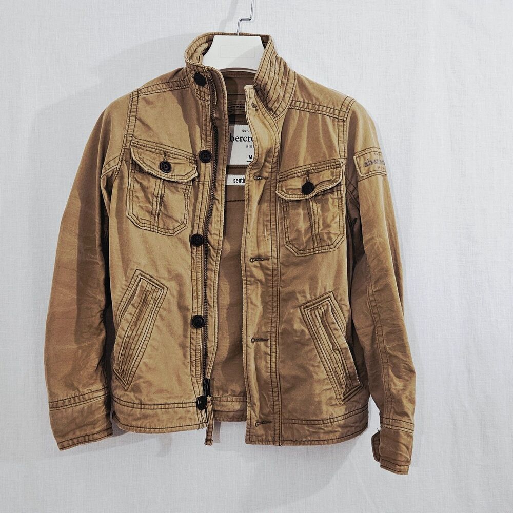 Abercrombie Kids New 2006 Vintage Utility Sentinel Spring Jacket Sz Boys Medium